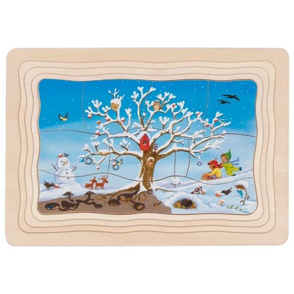Schichtenpuzzle Mein Apfelbaum